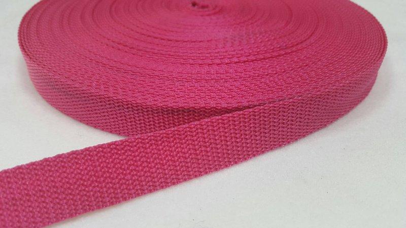 『 永富 』20mm (6/8吋) 桃紅色 織帶 台灣製造,另有 織帶車縫,織帶加工,機械化裁剪服務
