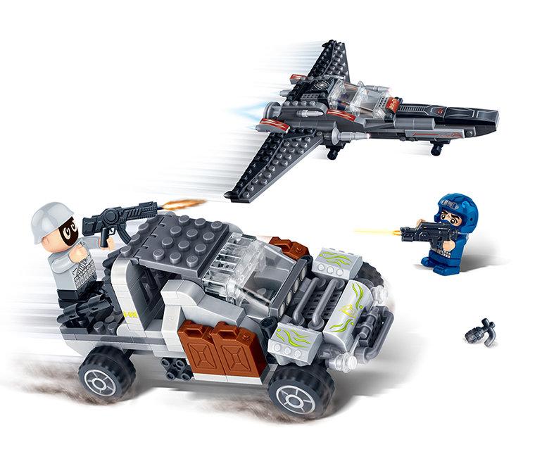 【BanBao邦寶積木楚崴】超級警察系列 6210飛龍計劃(可與樂高Lego相容)