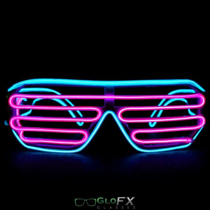 發光快門-藍色和粉紅色 GloFX Luminescence Shutter Frames- Cyan and Pink