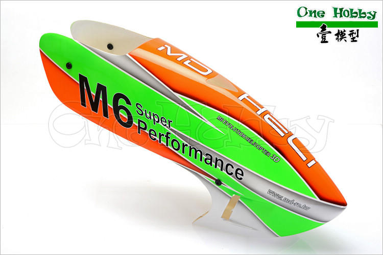 《One-Hobby》明達 M6G02_機頭罩 橘/綠