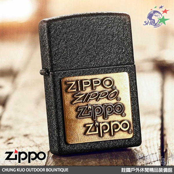詮國 ZP042 Zippo 美系 打火機 歷年經典Logo黃銅貼飾 Brass Emblem / #362