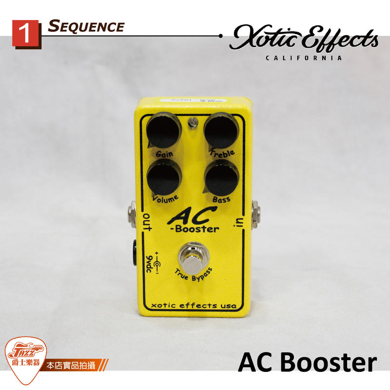 【爵士樂器】 Xotic AC Booster 增益 破音 經典效果器  ACB