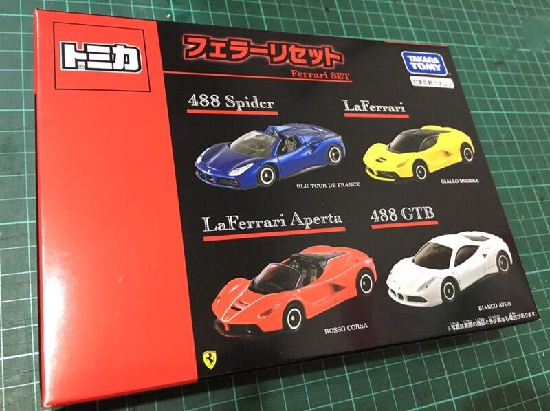 Tomica Takara tomy 多美小汽車 Ferrari set 套車 法拉利 488 laferrari