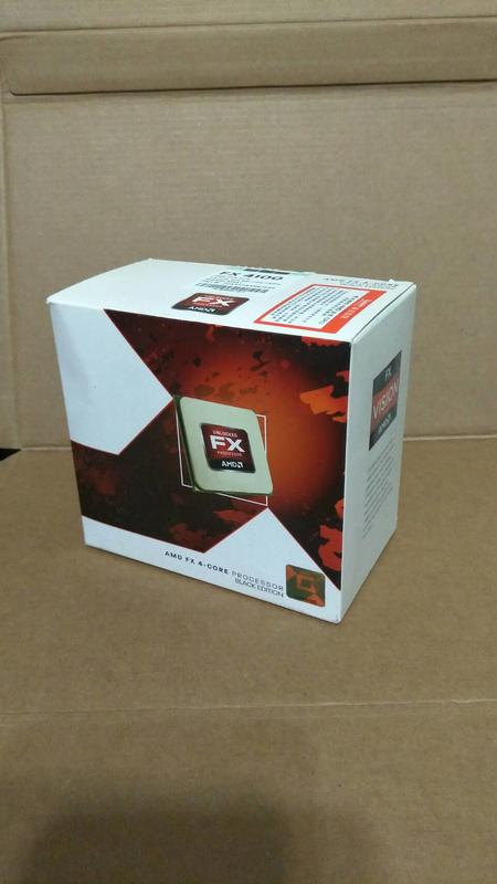 黑盒版 盒裝 AMD FX4100 & 原廠風扇 CPU 四核心 AM3+腳位 推土機