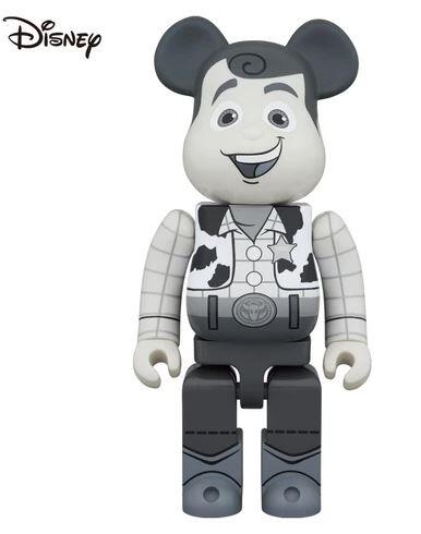 BE@RBRICK WOODY B&W 迪士尼1000% bearbrick 庫柏熊積木熊玩具總動員胡