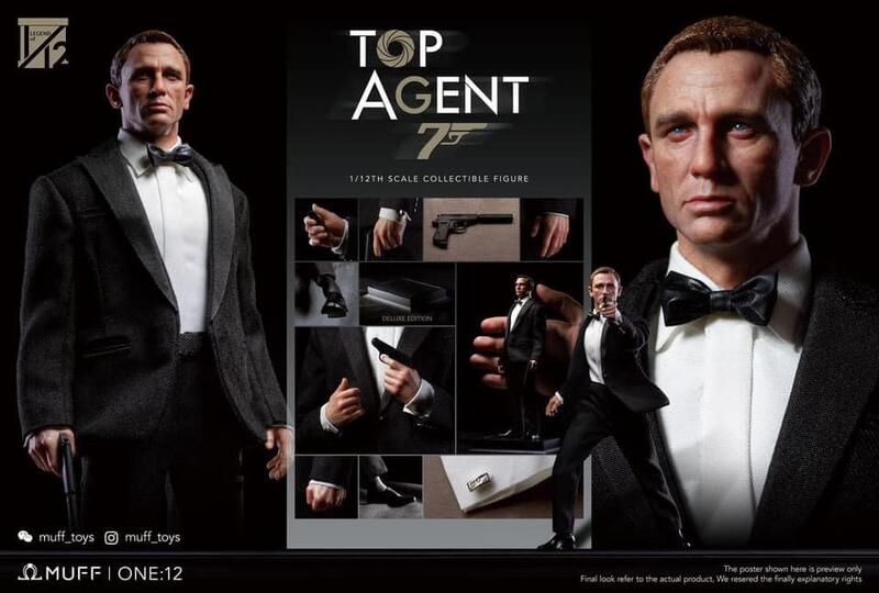 【CEO】現貨 MUFF TOP AGENT 1/12 王牌特工丹叔 007 豪華版 布衣 西裝
