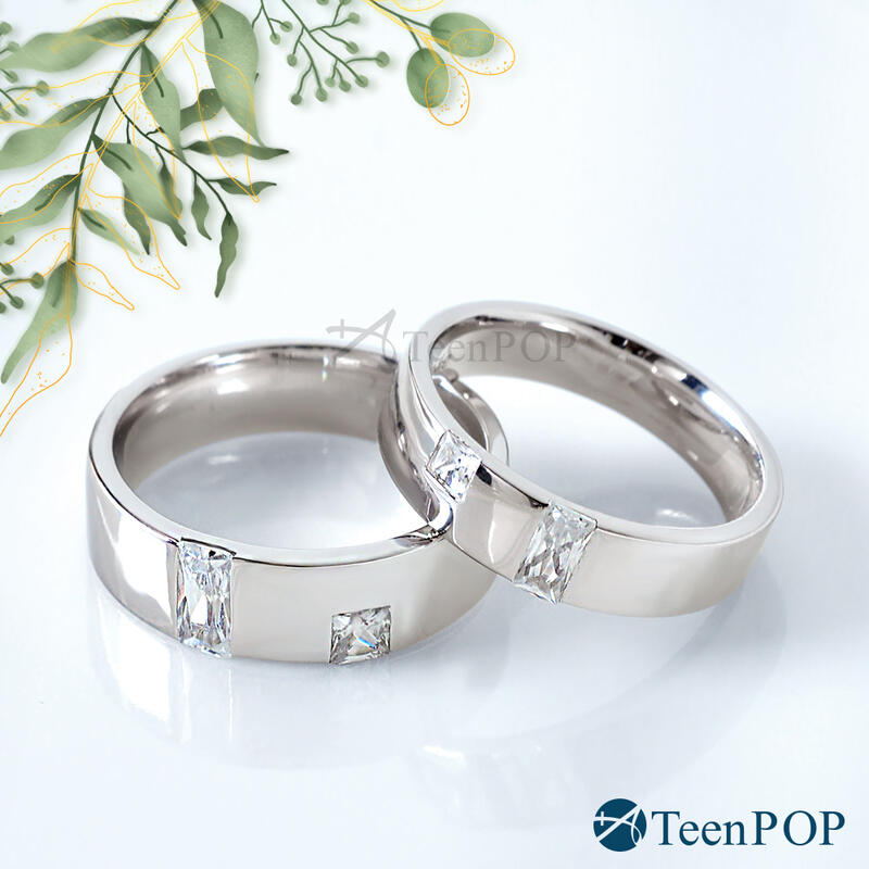 情侶對戒 ATeenPOP 925純銀戒指 相愛方程式 送刻字 單個價格 聖誕禮物 情人節禮物 AAS6027