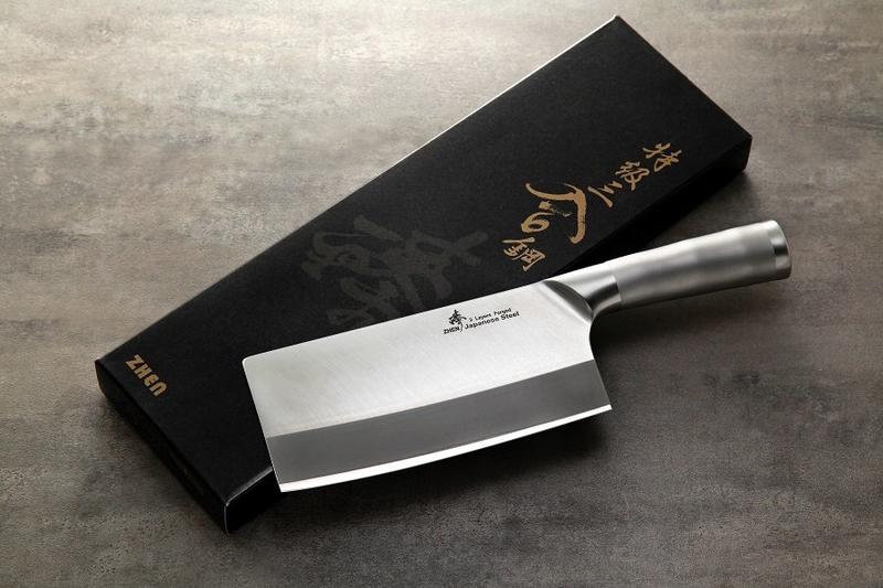 臻品坊 < 臻 高級料理刀具> ~日本進口三合鋼系列~   VG-10一體成型防滑握柄片刀