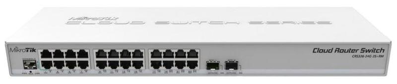 【RouterOS專業賣家】CRS326-24G-2S+RM 24埠機架式 L3 網管型交換器/路由器