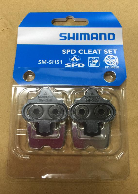 三重新鐵馬 公司貨 SHIMANO SPD CLEAT SET SM-SH51 SPD 固定式登山車鞋底板 扣片