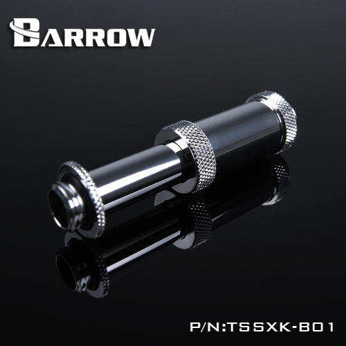 Barrow黑/亮銀 G1 / 4“伸縮接頭（41-69MM）TSSXK-B01