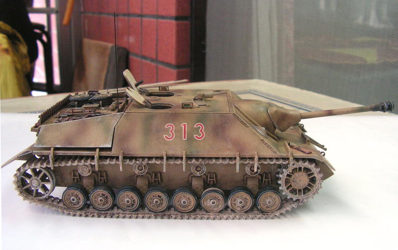 (全手工完成品/已售出)二戰德軍 4號驅逐戰車L/48/LAH師/諾曼第1944年[改造光影塗裝粉彩舊化等1/35]