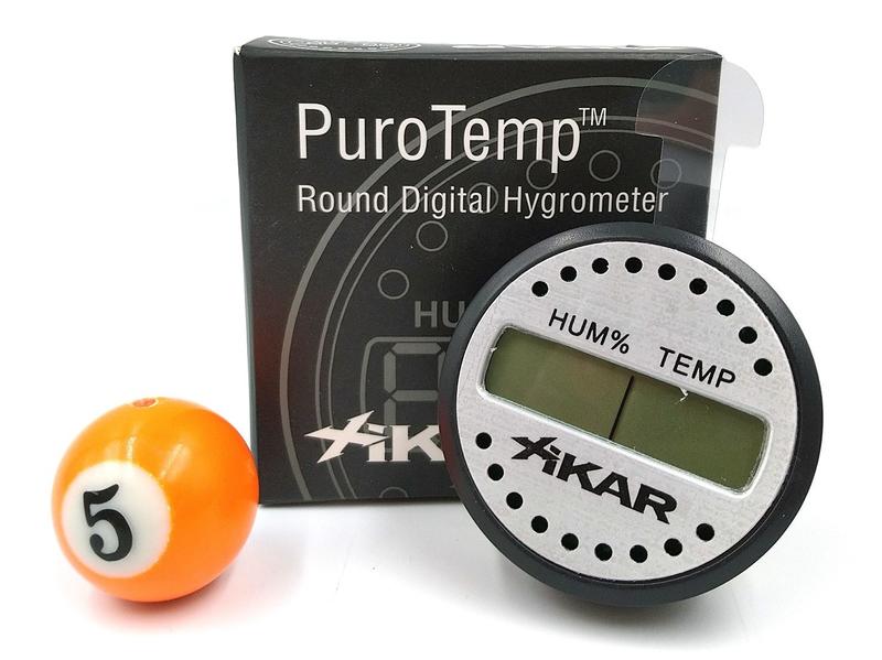 ✦球球玉米斗✦正品 美國XIKAR溫濕度計 (圓形4.7公分) Round Digital Hygrometer