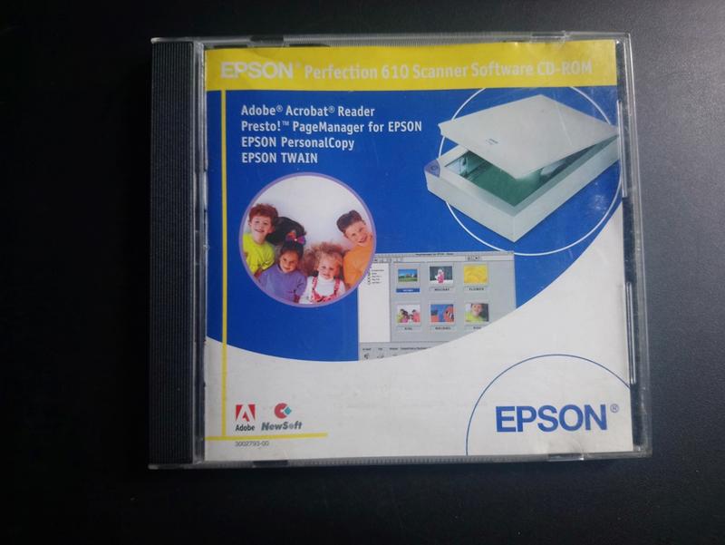 EPSON Perfection 610 Scanner 掃描器 原廠CD 驅動程式