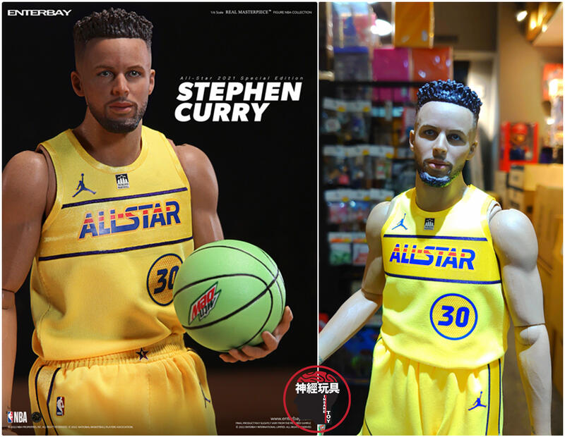 神經玩具】現貨ENTERBAY NBA 2021 全明星賽Stephen Curry 柯瑞RM