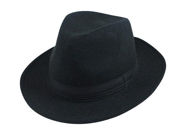 表演團體限定.紳士帽/經典時尚風格☆ 優質造型(寬邊)紳士帽/素黑色帶爵士帽/禮帽男式英倫紳士帽子-黑