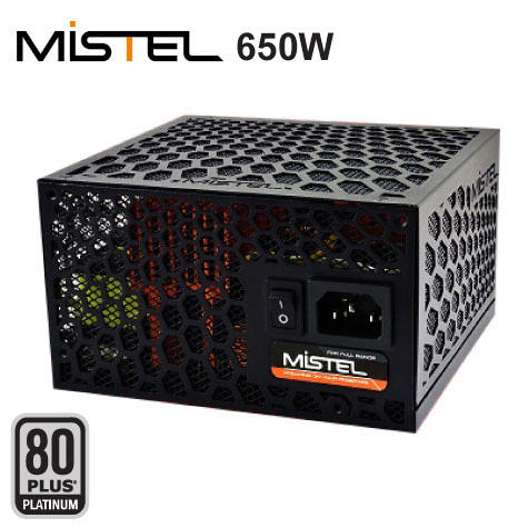 米特3C數位–密斯特 MISTEL VISION MX650 FANLESS 650W白金 電源供應器