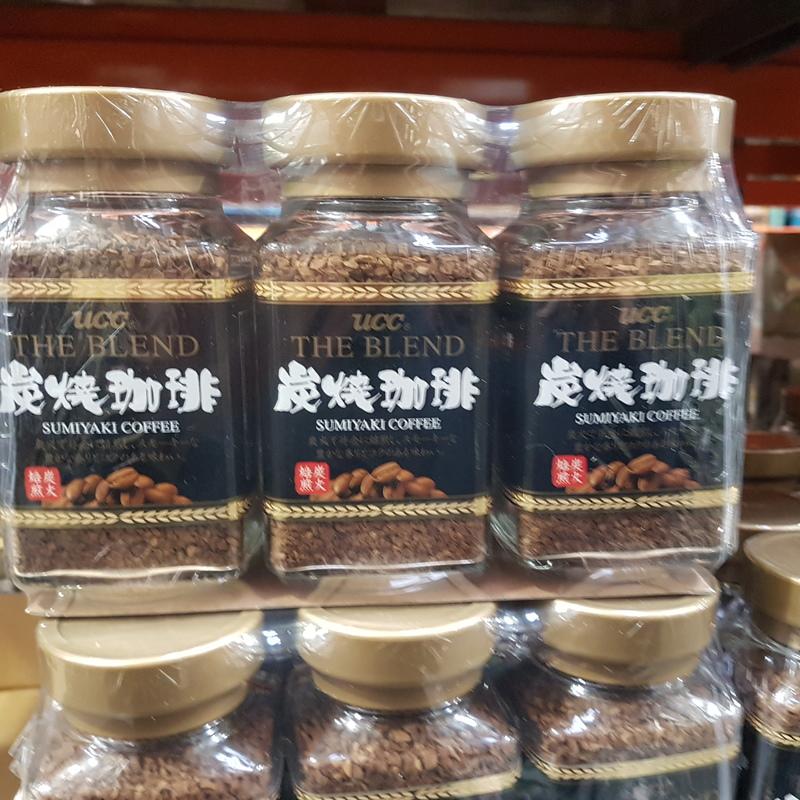 日本UCC碳燒即溶咖啡-研磨原味(90g×3瓶)