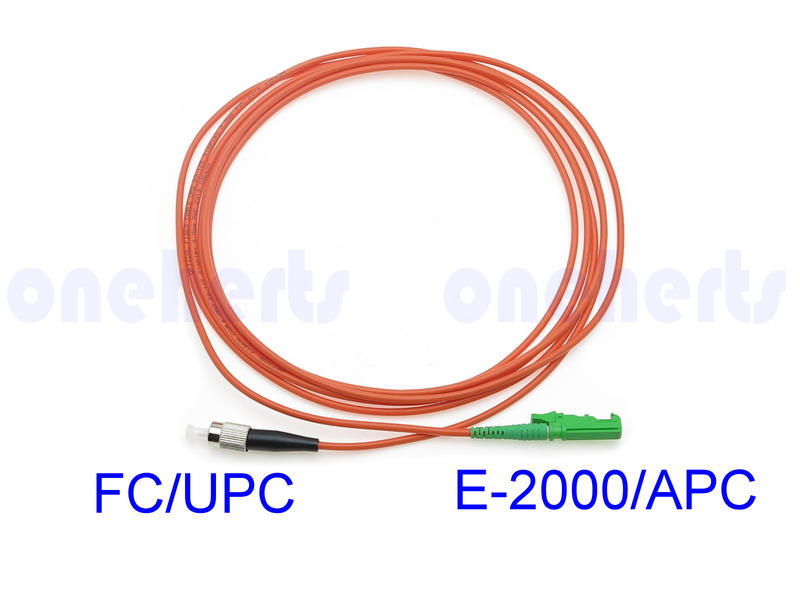 專業 萬赫 E2000/APC-FC多模單芯 光纖跳線 E-2000客製化 光纖熔接機 光耦合器 光纖收容箱 光纖接頭
