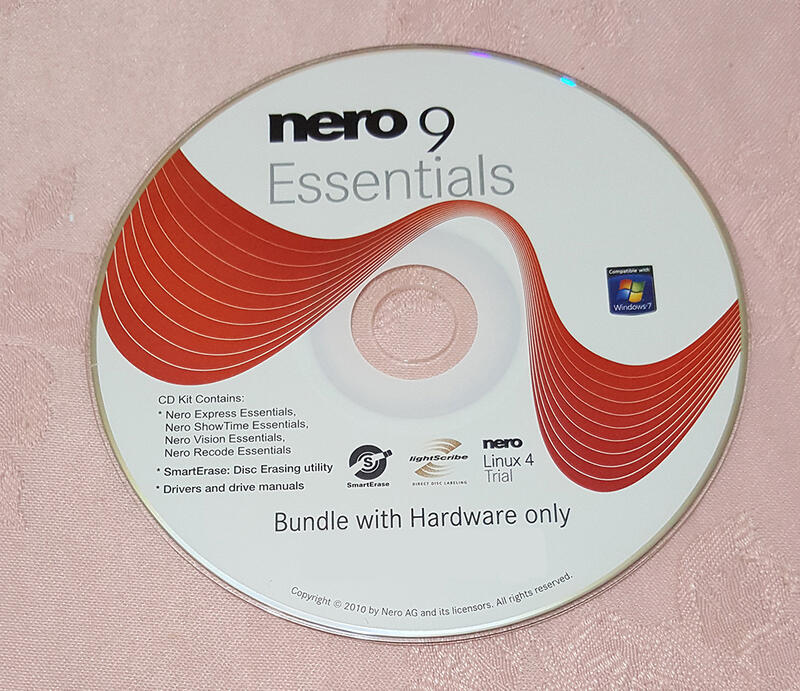 燒錄軟體 nero9 _隨機版光碟