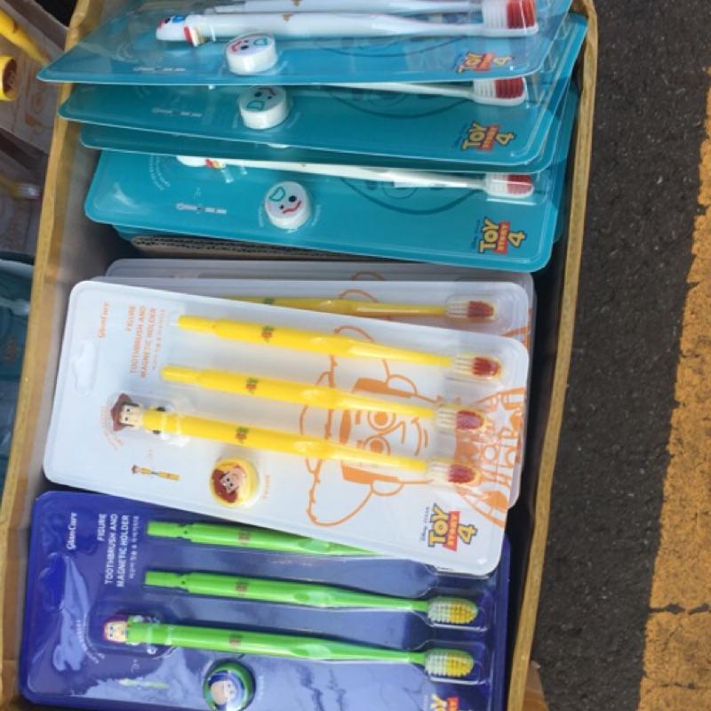 迪士尼正版 現貨 韓國文具 正韓 玩具總動員4 牙刷 叉奇 可更換刷頭 吸鐵牙刷