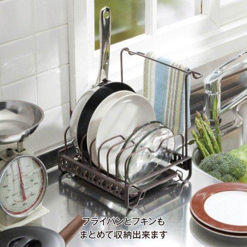 艾苗小屋-日本進口廚房鍋具瀝水架