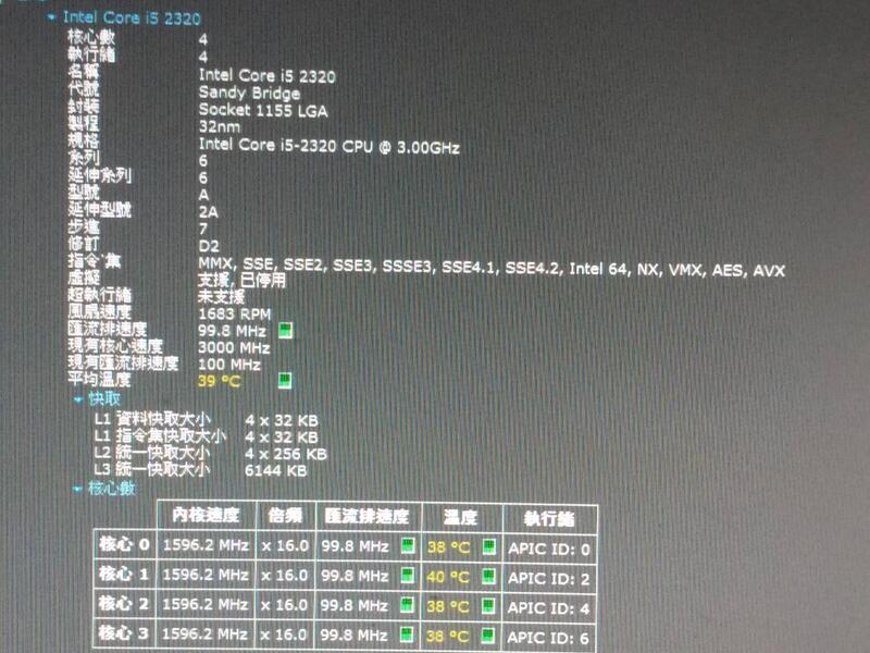 チャンピオン 3 【BIOS RAM, OK】Core i5 GB be i5 for 2320【LGA1155