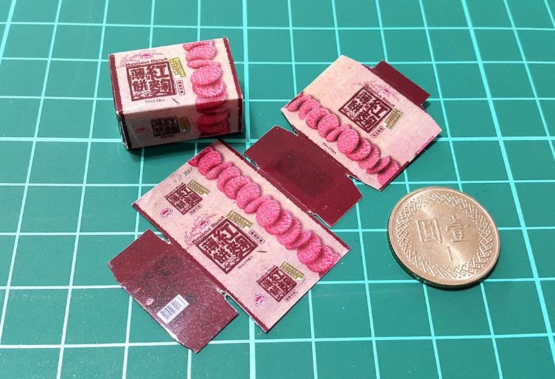 【袖珍屋】紅麴薄餅量販盒模型(F1245A0324)