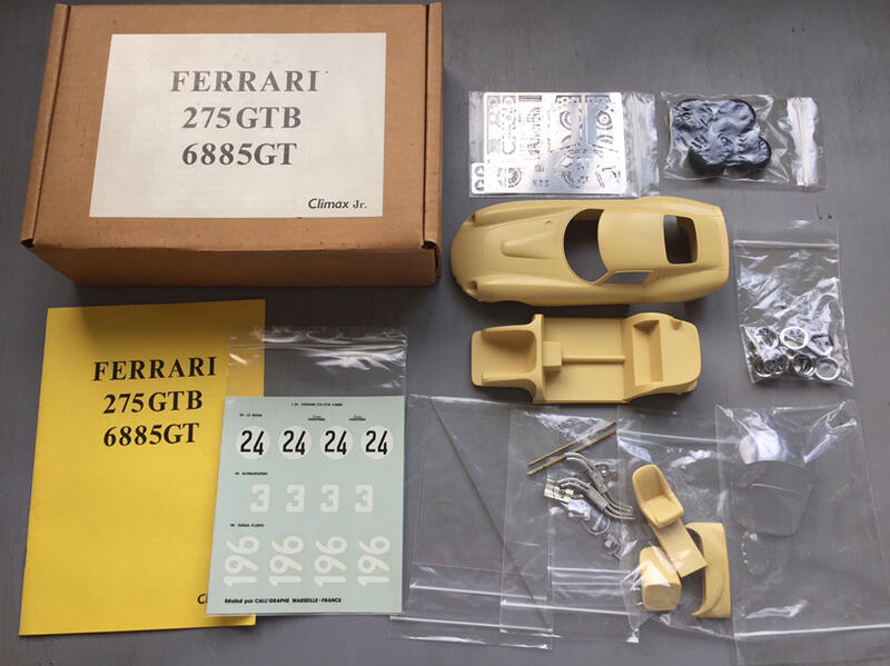 CLIMAX Jr. 1/24 FERRARI 275 GTB S/N:6885GT kit n.mfh,bbr,cmc