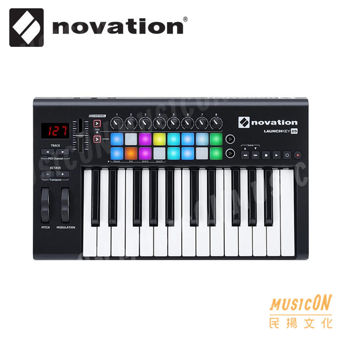 【民揚樂器】出清特賣 Novation LaunchKey MKII 25鍵 主控鍵盤控制 MIDI鍵盤