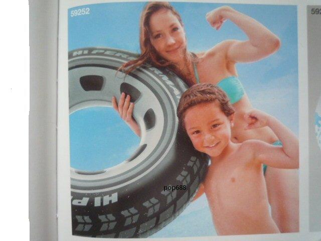 INTEX 59252原廠 輪胎造型游泳圈 91公分 全新品 夏天玩水 游泳圈 充氣浮圈 游泳圈