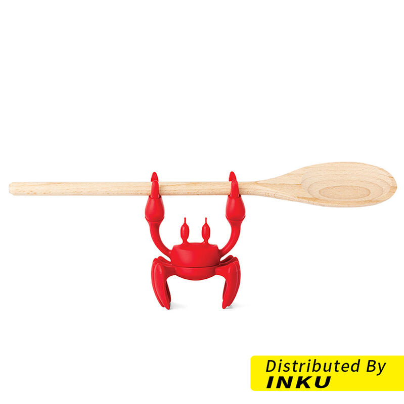 OTOTO Red 炙燒螃蟹-湯勺架 湯勺座 湯匙架 螃蟹 廚房用具 i-D