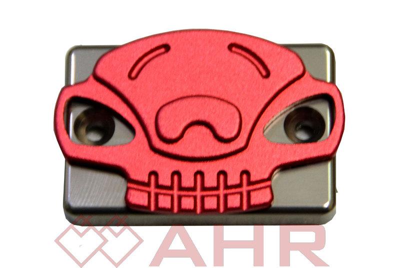 AHR J-BUBU/ X-HOT/ CUXI/ RS雙色CNC油缸蓋-骷髏頭(油壺蓋、煞車總泵蓋)