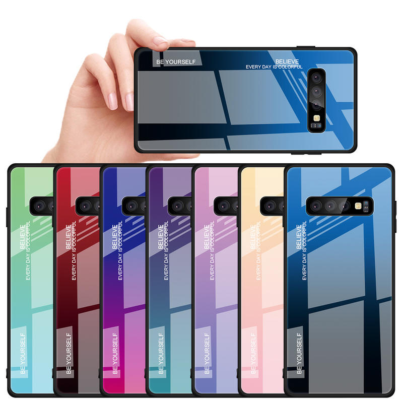 G129 漸變玻璃手機殼 三星 samsung 系列 S10+、S9+、S8+、NOTE10+、NOTE9、NOTE8