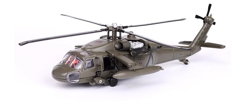 「車苑模型」華一 1:64  黑鷹直升機  UH-60 阿帕契 直昇機 消防救援  戰鬥機  飛機 聲光