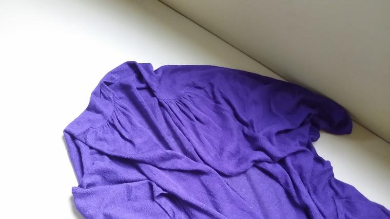 紫色針織外套 短袖針織罩衫