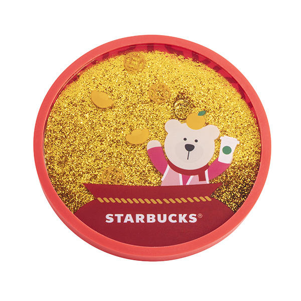 Starbucks 星巴克 2020年小熊杯墊：財運天降、粉櫻飛舞