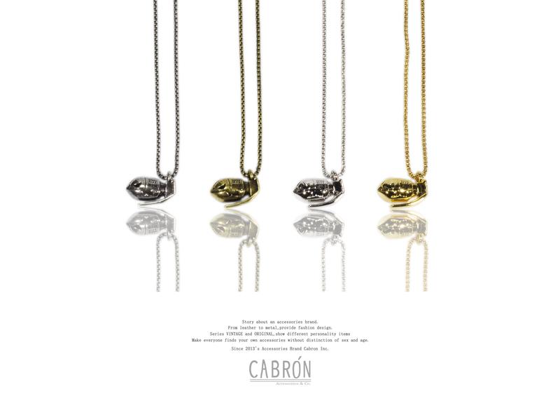 【Cabron】"CB AF-1" Necklace 鯊魚手榴彈戰鬥機項鍊