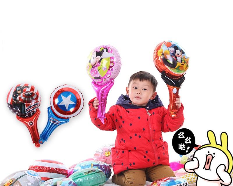耶誕節 手持棒 兒童氣球玩具 卡通氣球 打擊棒鋁膜 款式隨機出貨