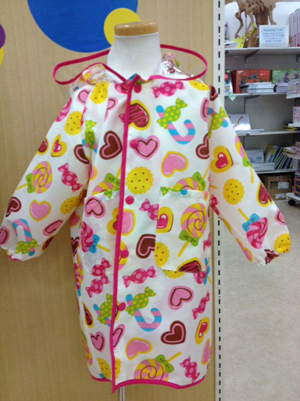 【36號日本雜貨直營】日本帶回可愛愛心棒棒糖圖樣 女童雨衣~120(特價出清）