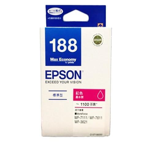 【Pro Ink】EPSON 188 原廠 紅色墨水匣 WF-7111 WF-7611 WF-3621 / 含稅