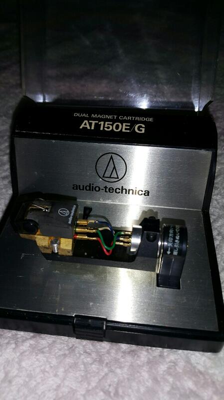 audio-technical AT150E/G 原裝日本鐵三角唱頭+唱針+壓克力內盒蓋+外紙