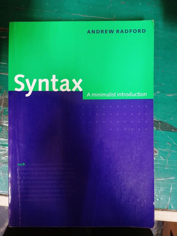 Syntax: A Minimalist Introduction Andrew Radford 無劃記79B
