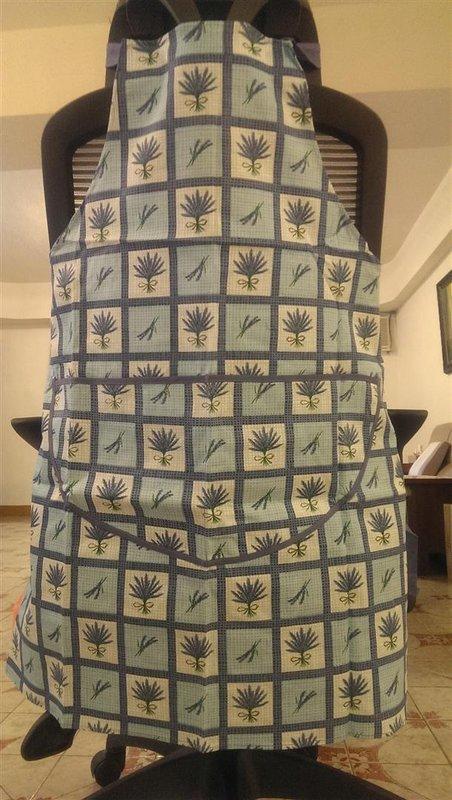 [出清收藏Vintage] 全新英國Creative Tops圍裙 藍白紫綠花草 含郵500元