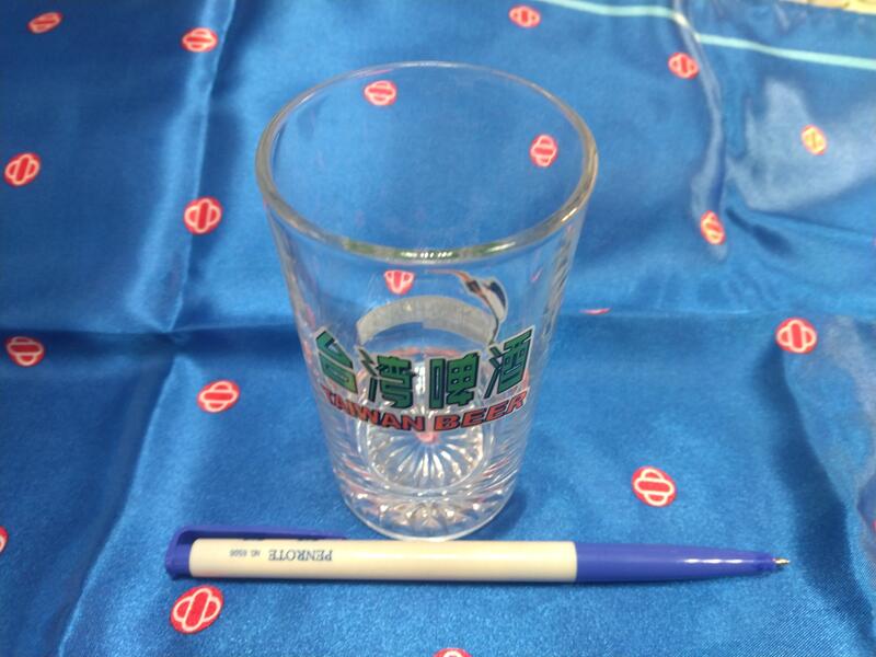 (K41)台灣啤酒 玻璃杯 圓形口 直筒杯 杯子 水杯