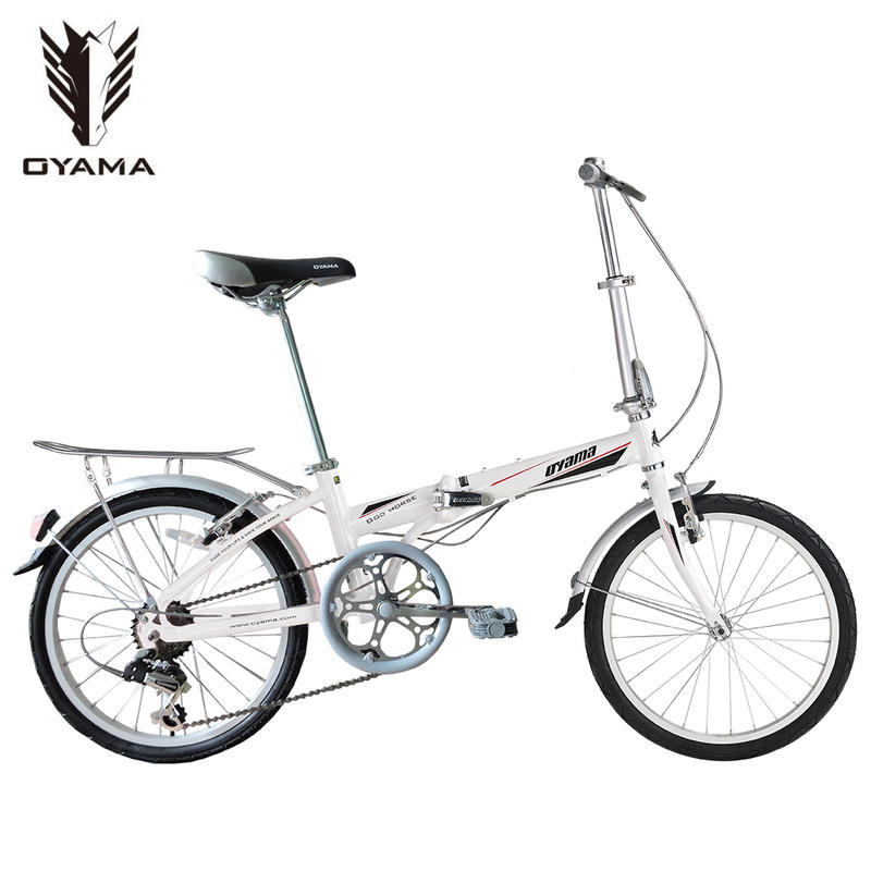 (免運+8大贈品)OYAMA歐亞馬(神馬M100R1)20吋 鋁合金折疊車(白色)(附摺疊教學影片)台中-大明自行車(