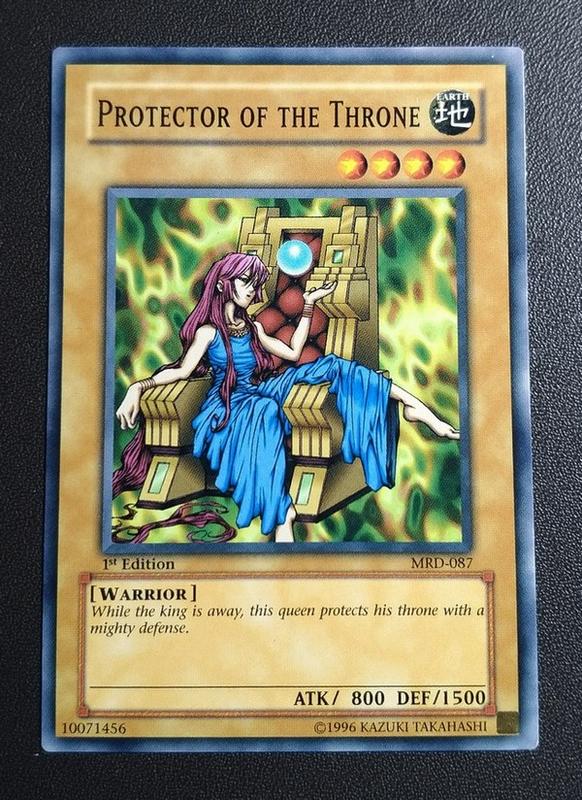 可議價 遊戲王 Protector of the Throne MRD-087 普卡 美版 (99分)