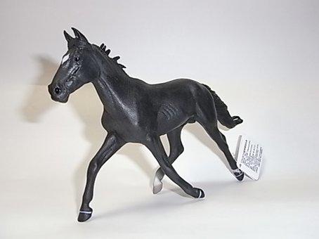 素食天堂~COLLECTA動物模型標準賽馬,黑色Procon-290