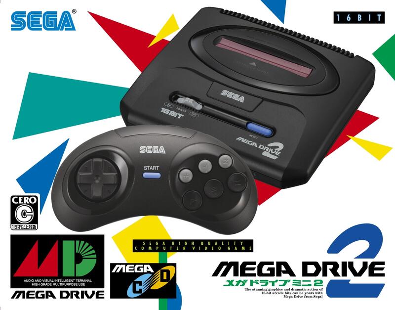 全新現貨)SEGA Mega Drive Mini 2 復刻版迷你主機 日規機 Genesis Mini 