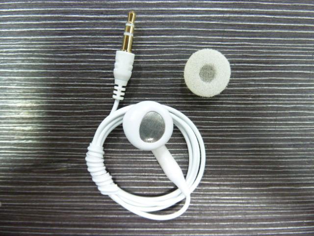 DKCK二館~耳塞式短線單耳耳機 3.5mm插頭 藍芽耳機可用 新增單耳入耳式耳機,雙耳入耳式, 單耳耳機-白色64公分